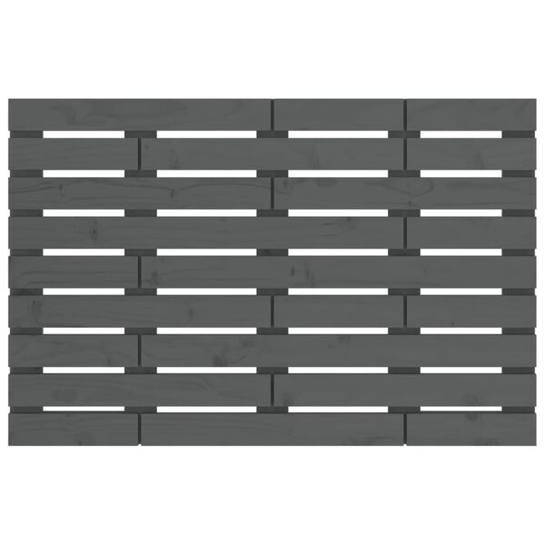 vidaXL sengegavl 106x3x63 cm massivt fyrretr&aelig; gr&aring;