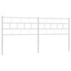 vidaXL udskiftningsgavl 200 cm metal hvid