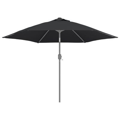 vidaXL udskiftningsdug til parasol 300 cm sort