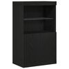 vidaXL LED Sideboard Sort 60 x 37 x 100 cm Konstrueret tr&aelig;