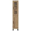 vidaXL Highboard Artisan Egetr&aelig; 34,5 x 34 x 180 cm Konstrueret tr&aelig;