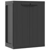 vidaXL haveskab 65x37x85 cm PP sort