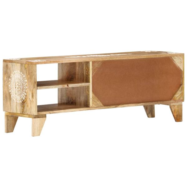 vidaXL tv-bord 110x30x40 cm massivt mangotræ