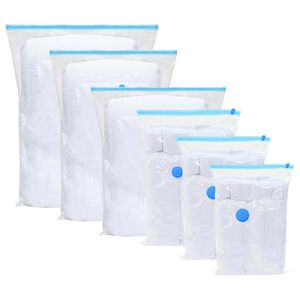 vidaXL Opbevaringsposer 5 pcs Gennemsigtig og bl&aring; 70 x 50 cm
