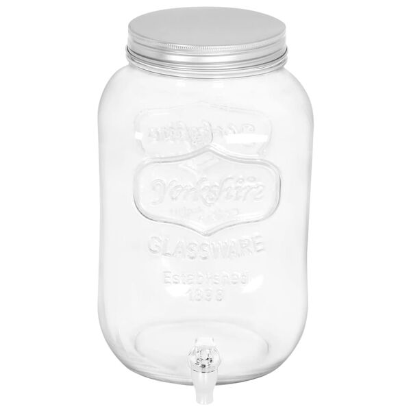 vidaXL drikkevaredispensere 2 stk. 8050 ml glas