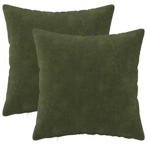 vidaXL Pudebetr&aelig;k 2 pcs HEERLEN Gr&oslash;n 30 x 30 cm Mikrofiber Fleece