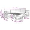 vidaXL Sofas&aelig;t Naturfarvet Massivt Akacietr&aelig;