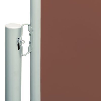 vidaXL sammenrullelig sidemarkise til terrassen 180x600 cm brun