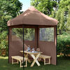 vidaXL Party Tent Brun 200 x 200 x 306 cm Oxford stof