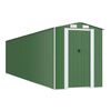 vidaXL haveskur 192x855x223 cm galvaniseret st&aring;l gr&oslash;n