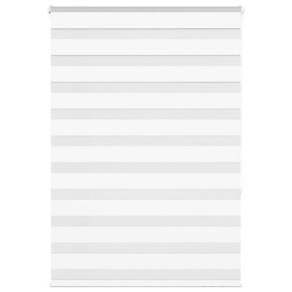 vidaXL zebragardin hvid 115x150 cm stofbredde 110,9 cm polyester