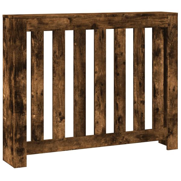 vidaXL radiatorskjuler 104x20x82 cm konstrueret tr&aelig; r&oslash;get egetr&aelig;sfarve