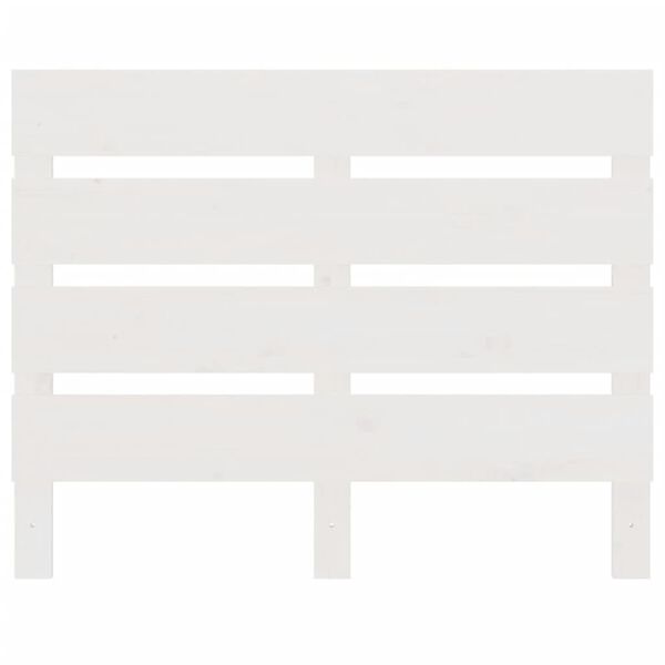 vidaXL sengegærde 90x3x80 cm massivt fyrretræ hvid