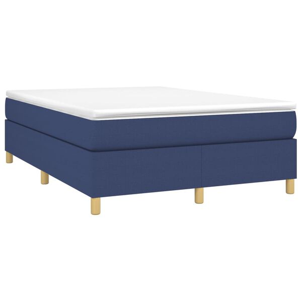 vidaXL Boxspring sengeramme 140x190 cm stof bl&aring;