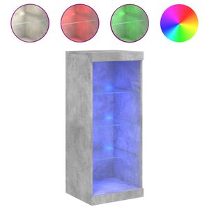 vidaXL sk&aelig;nk med LED-lys 41x37x100 cm betongr&aring;