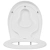 vidaXL Toilet s&aelig;de Hvid 44,5 x 37,3 x 4,3 cm Duroplast