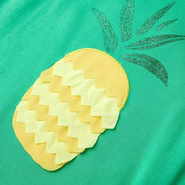 T-shirt til børn str. 128 grøn