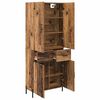 vidaXL Highboard Gammelt tr&aelig; 69,5 x 34 x 180 cm Konstrueret tr&aelig;