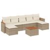 vidaXL sofas&aelig;t til haven 8 dele med hynder polyrattan beige