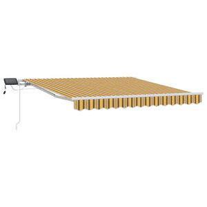 vidaXL Udtr&aelig;kkelig markise Flerfarvet 300 x 250 cm Stof og aluminium