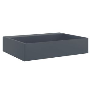 vidaXL h&aring;ndvask 50x38x11 cm mineralst&oslash;bt/marmorst&oslash;bt antracitgr&aring;