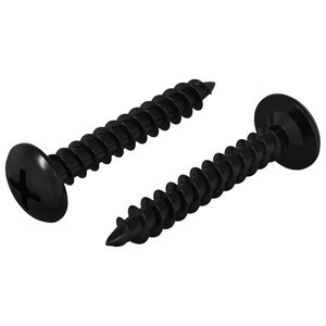 vidaXL Selvborende skrue 2 pcs Sort 4 x 25 mm St&aring;l