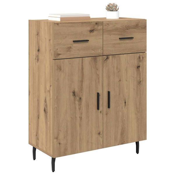 vidaXL Sideboard Artisan Egetr&aelig; 69,5 x 34 x 90 cm Konstrueret tr&aelig;