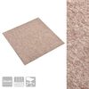 vidaXL T&aelig;ppe 20 pcs Beige 50 x 50 cm 100% Polypropylen