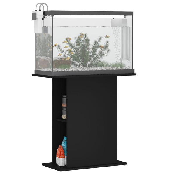 vidaXL akvariebord 75x36x72,5 cm konstrueret tr&aelig; sort