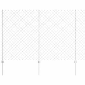 vidaXL Hegn med post S&oslash;lv