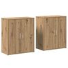 vidaXL Sideboard 2 stk. Artisan Egetr&aelig; 60 x 31 x 70 cm Konstrueret tr&aelig;