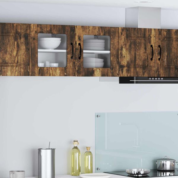 vidaXL K&oslash;kkenskab 2 pcs R&oslash;get eg 40 x 31 x 40 cm Konstrueret tr&aelig;