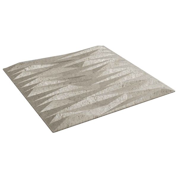 vidaXL V&aelig;gpaneler 12 pcs Stone Beton 50 x 50 cm XPS Skum