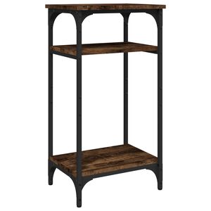 vidaXL sidebord 40x30x75 cm konstrueret tr&aelig; r&oslash;get egetr&aelig;sfarve