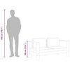 vidaXL havesofa med hynder 140 cm massivt akacietræ grå