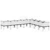 vidaXL plantekasse med ben 200x160x42 cm PP hvid