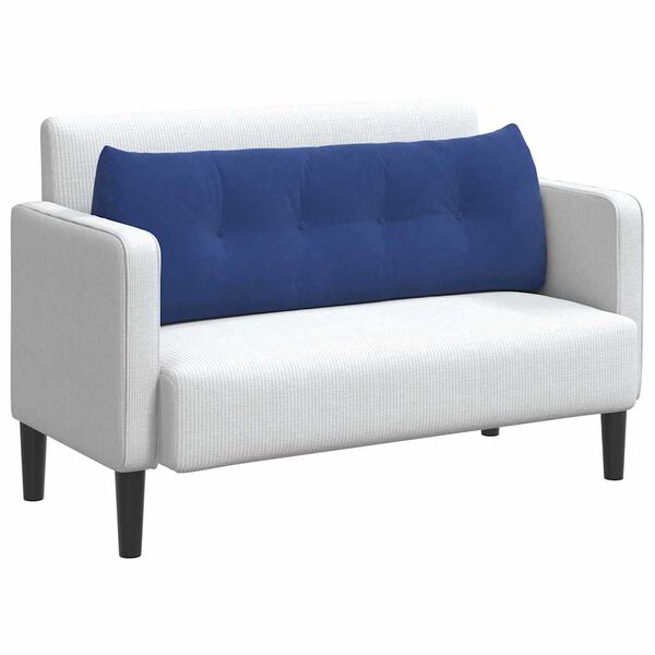 vidaXL Rygpude Politi bl&aring; 140 x 24 x 50 cm Fl&oslash;jl