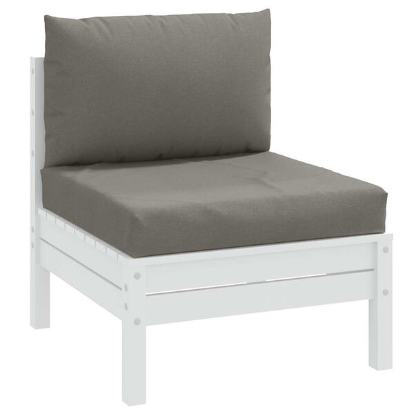 vidaXL pallehynder 2 stk. stof meleret m&oslash;rkegr&aring;