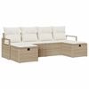 vidaXL Sofa S&aelig;t 5 stk. polyrattan