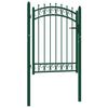vidaXL Hegnssporte EMMEN 104 x 109,5 cm L&aring;ses Pulverlakeret St&aring;l Gr&oslash;n