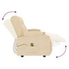 vidaXL 3-personers massagestol med kopholdere stof cremefarvet