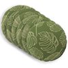 vidaXL Pudebetr&aelig;k 6 pcs HEERLEN Bladdesign &Oslash; 60 cm Polyester