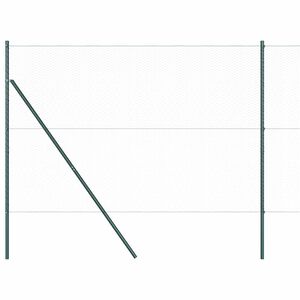 vidaXL Hexagonal hegnsgrundfiks 100 x 1,6 m PVC-belagt st&aring;l Gr&aring; Mesh