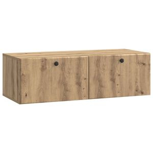 vidaXL V&aelig;gh&aelig;ngt TV-skab Artisan-eg 98 x 41 x 30 cm Konstrueret tr&aelig;