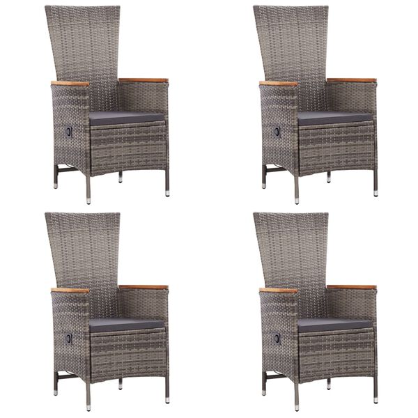 vidaXL spisebordss&aelig;t til haven 5 dele gr&aring;