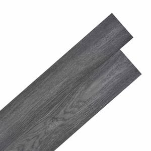 vidaXL Selvkl&aelig;bende PVC Plankegulve Sort og Hvid 30,5 x 61 cm 28 stk.