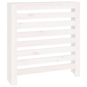 vidaXL radiatorskjuler 79,5x19x84 cm massivt fyrretr&aelig; hvid