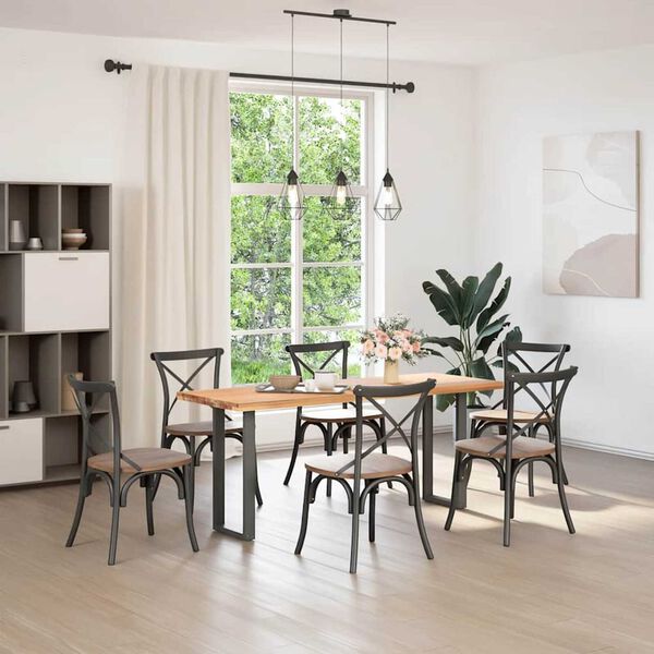 vidaXL konsolbordben U-formet 2 stk. antracit 28 x (72-73) cm st&aring;l