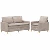 vidaXL Sofa S&aelig;t 2 stk. Beige Polyester