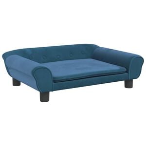 vidaXL hundeseng 70x48x22 cm velour bl&aring;